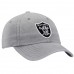 Men's Oakland Raiders NFL Pro Line by Fanatics Branded Gray Fundamental Adjustable Hat 2509604